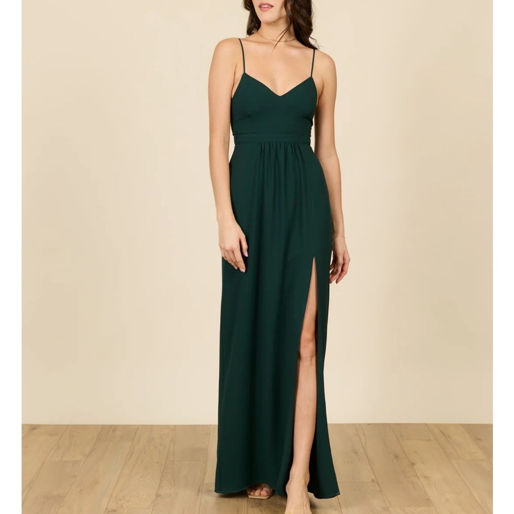 Park and Fifth Valdes Dress in Hunter Green
